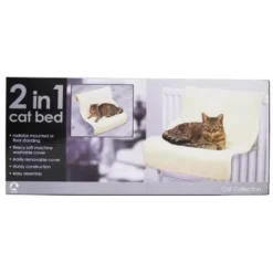 Rosewood 2 In 1 Mountable Cat Bed -Petties Zone 2 in 1 mountable cat bed bw4q.jpg