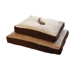 Animate Chocolate & Cream Fish Motif Cat Bed