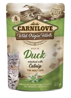 Carnilove Duck With Catnip Adult Cat Food Pouches