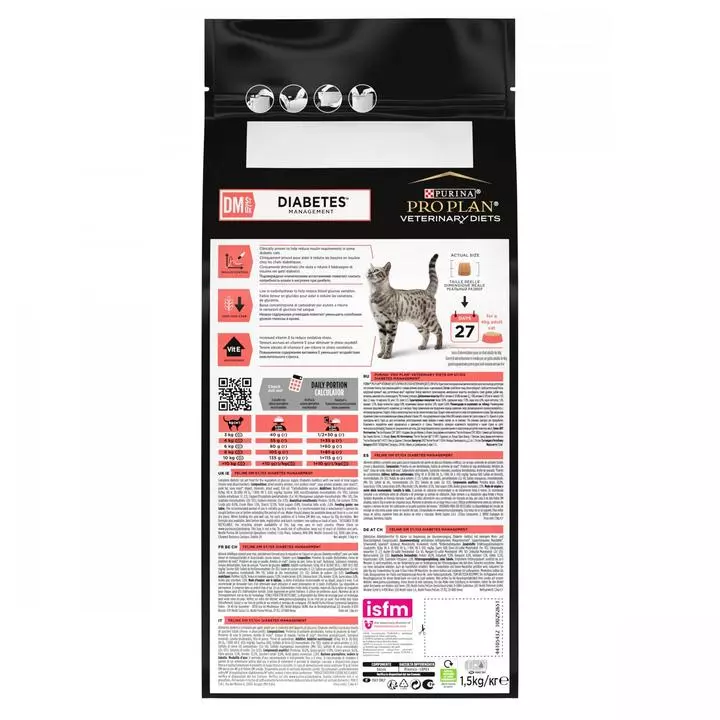 PRO PLAN VETERINARY DIETS DM Diabetes Management Dry Cat Food 3 PRO PLAN VETERINARY DIETS DM Diabetes Management Dry Cat Food - Image 3