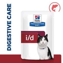 Hills Hill's Prescription Diet I/d Digestive Care Wet Cat Food -Petties Zone hills prescription diet id digestive care wet cat food oim1.jpg