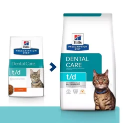 Hills Hill's Prescription Diet T/d Dental Care Cat Food 12 Hills Hill's Prescription Diet T/d Dental Care Cat Food -Petties Zone hills prescription td diets bowb.jpg