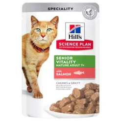 Hills Hill's Science Plan Adult 7+ Senior Vitality Wet Cat Food Multipack Chicken & Salmon -Petties Zone hills science plan adult 7 senior vitality wet cat food multipack chicken salmon 4ivl.jpg