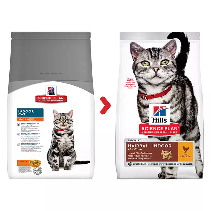 Hills Hill's Science Plan Adult Hairball & Indoor Chicken Cat Food 3 Hills Hill's Science Plan Adult Hairball & Indoor Chicken Cat Food - Image 3