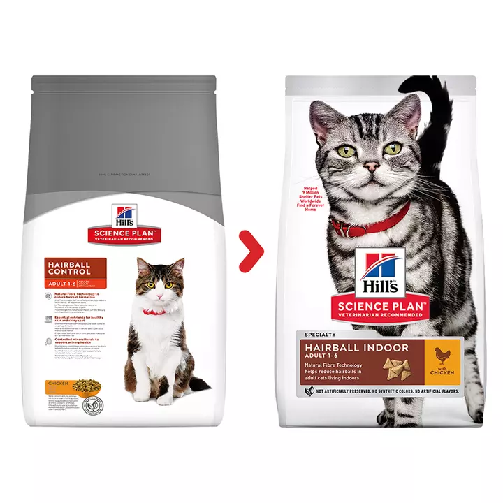 Hills Hill's Science Plan Adult Hairball & Indoor Chicken Cat Food 2 Hills Hill's Science Plan Adult Hairball & Indoor Chicken Cat Food - Image 2