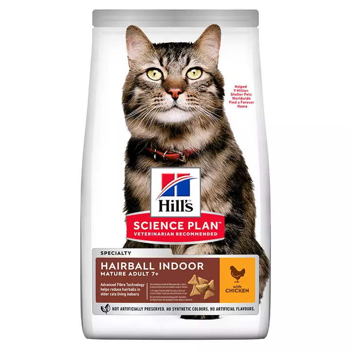 Hills Hill's Science Plan Mature Adult Hairball & Indoor Chicken Cat Food 1 Hills Hill's Science Plan Mature Adult Hairball & Indoor Chicken Cat Food