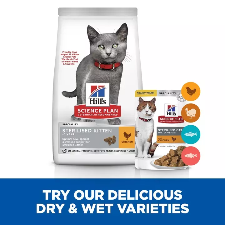 Hills Hill's Science Plan Sterilised Kitten Food Chicken 3 Hills Hill's Science Plan Sterilised Kitten Food Chicken - Image 3