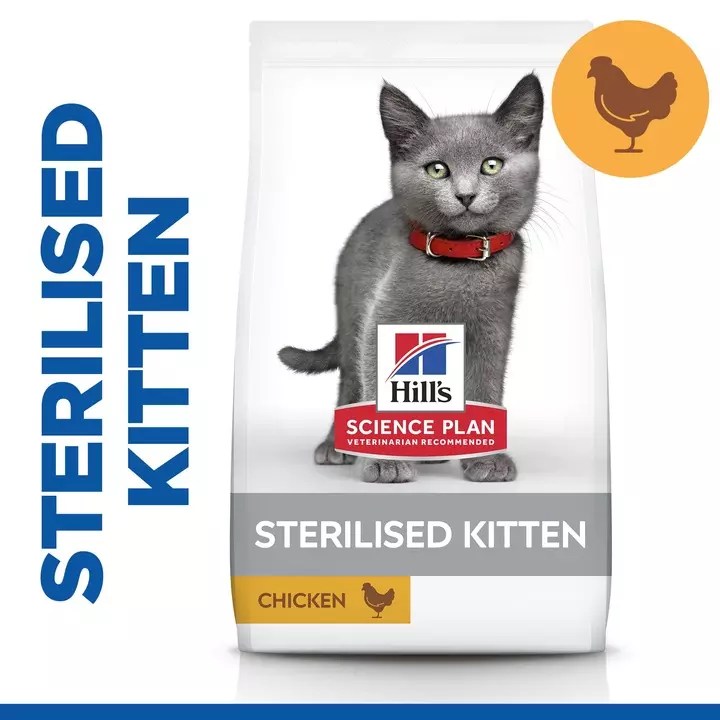 Hills Hill's Science Plan Sterilised Kitten Food Chicken 2 Hills Hill's Science Plan Sterilised Kitten Food Chicken - Image 2