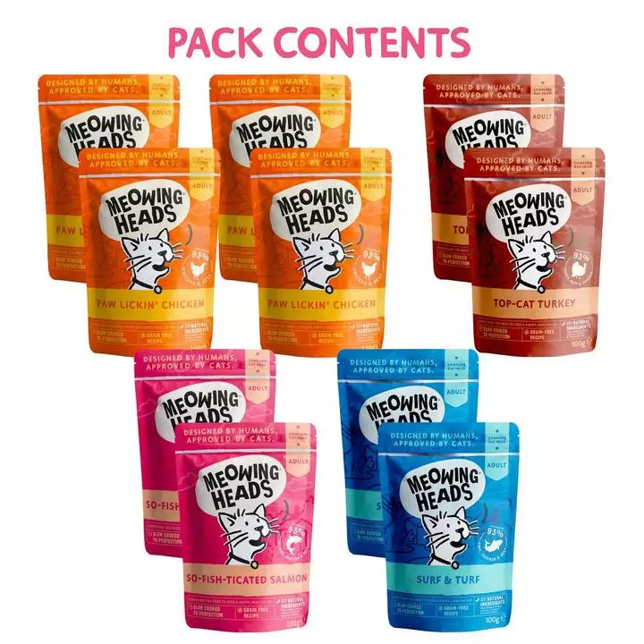 Meowing Heads Variety Pack Cat Wet Food 2 Meowing Heads Variety Pack Cat Wet Food - Image 2