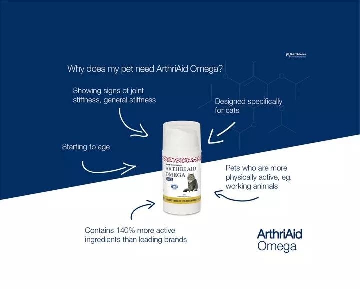 Swedencare Arthri Aid Omega Cat Gel 2 Swedencare Arthri Aid Omega Cat Gel - Image 2