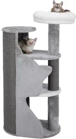 Trixie Abele Scratching Post Grey/White/Grey For Cats