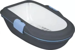 Trixie Berto Litter Tray With Seperating System For Cats Grey/Pastel Blue/Granite