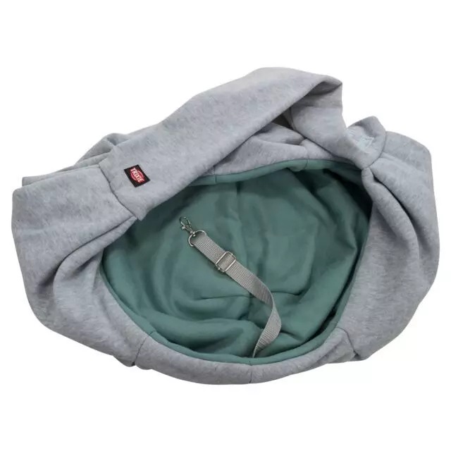 Trixie Front Carrier Soft For Cats Light Grey/ Mint 2 Trixie Front Carrier Soft For Cats Light Grey/ Mint - Image 2