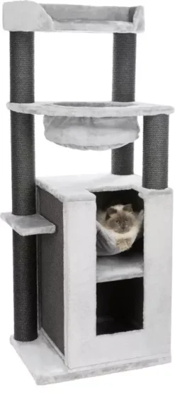 Trixie Leandro Scratching Post Light Grey For Cats