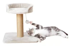 Trixie Mica Scratching Post Light Grey For Cats