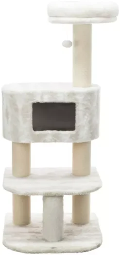 Trixie Nelli Scratching Post White/Taupe For Cats
