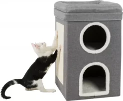 Trixie Saul Cat Tower Grey/White For Cats