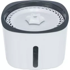 Trixie White/Grey Drinking Fountain Flower For Cats