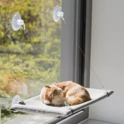 Trixie Window Platform For Cats Grey