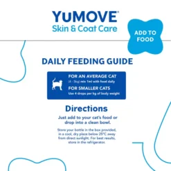 YuMOVE Skin & Coat Care Moulting For All Cats -Petties Zone yumove skin coat care moulting for all cats pdyp.jpg