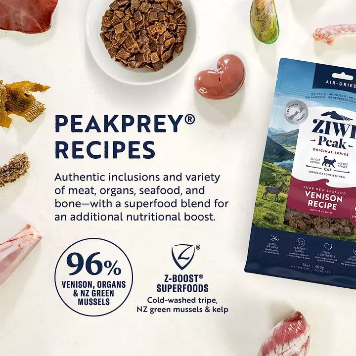 Ziwi Peak Daily Air Dried Cuisine Venison Recipe Cat Food 3 Ziwi Peak Daily Air Dried Cuisine Venison Recipe Cat Food - Image 3